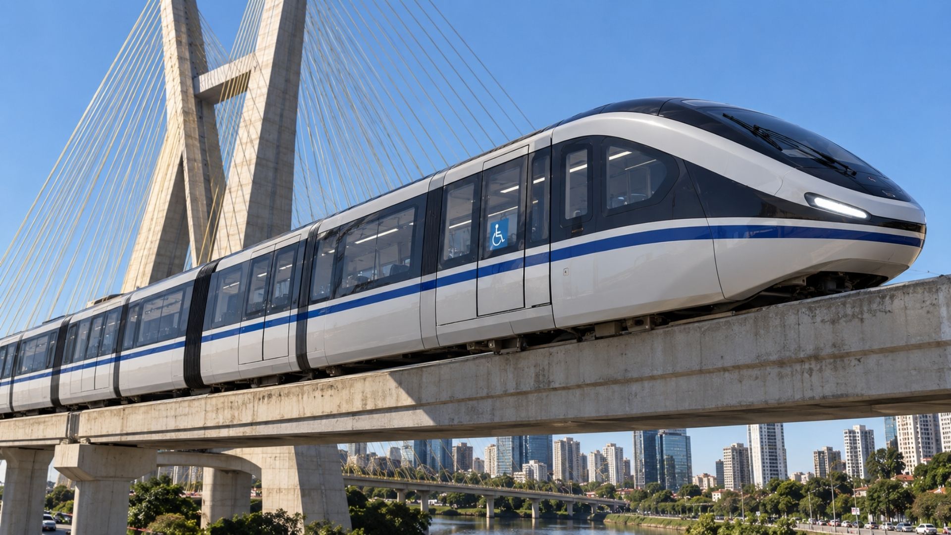 Monotrilho do Brooklin em Sao Paulo